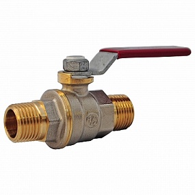 Кран шаровой латунный R913L НР/НР полный проход рычаг Giacomini