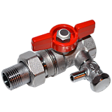 Кран шаровой латунь R259DS ВР/"американка" бабочка Giacomini